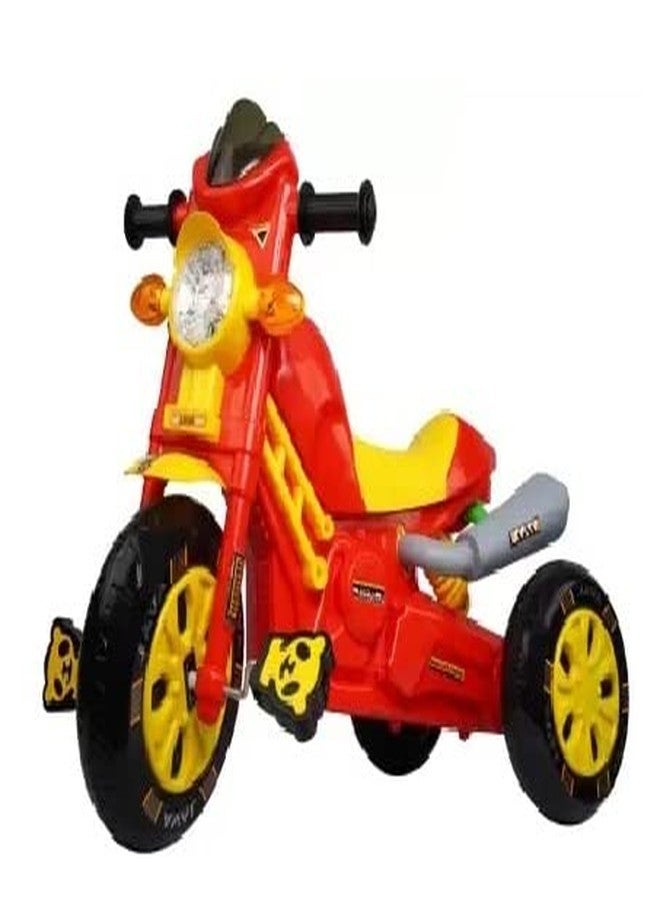JoyRide Mini Bullet Scooter for Kids Plug & Play with Head Light Cushion Seat High Java Tricycle Smart Design Ride On Tricycle RED - Image 2